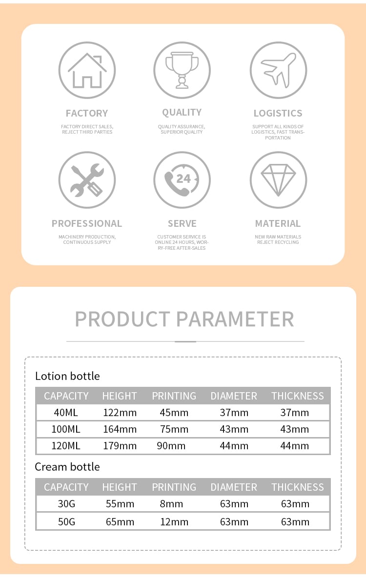Unique make up bottle shining cap glass 30g 50g 40ml 100ml 120 ml modern special shape cosmetic bottle glass jars and bottles factory