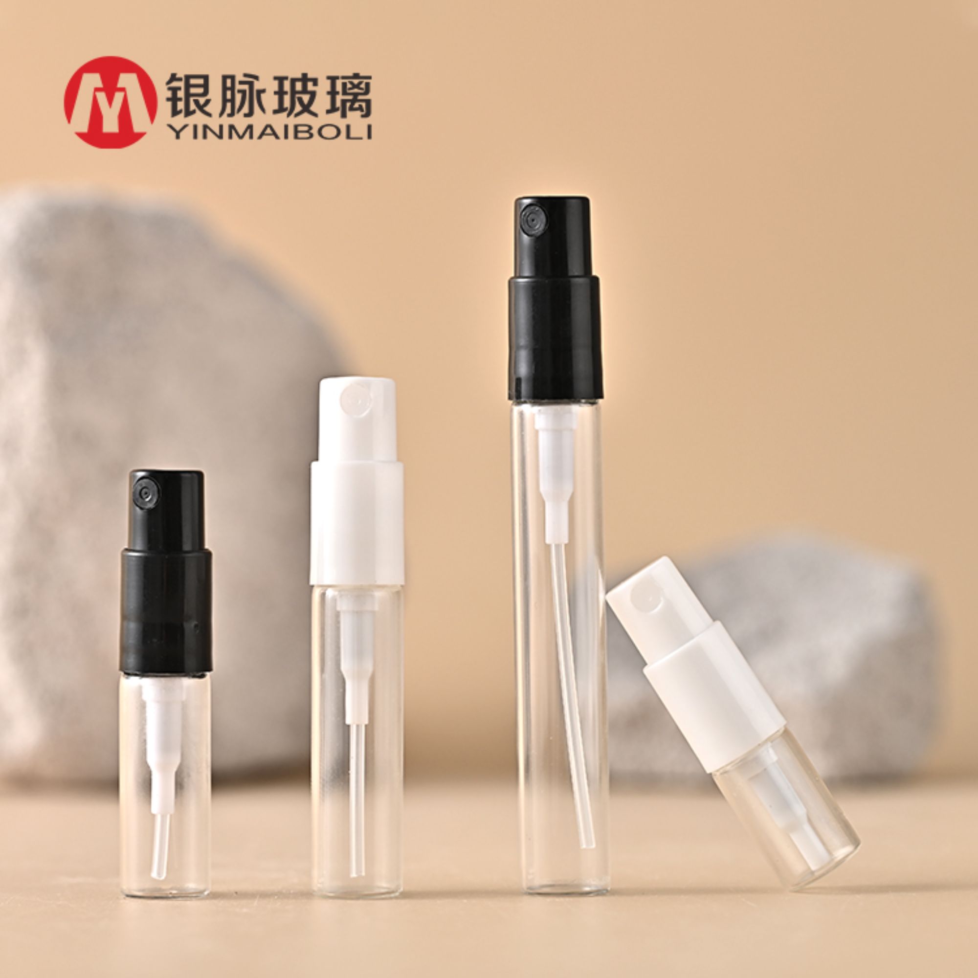 Miniprøve 1ml 2ml 3ml 5ml tomt tester klart glas pumpe spray flaske hætteglas til lommeparfume