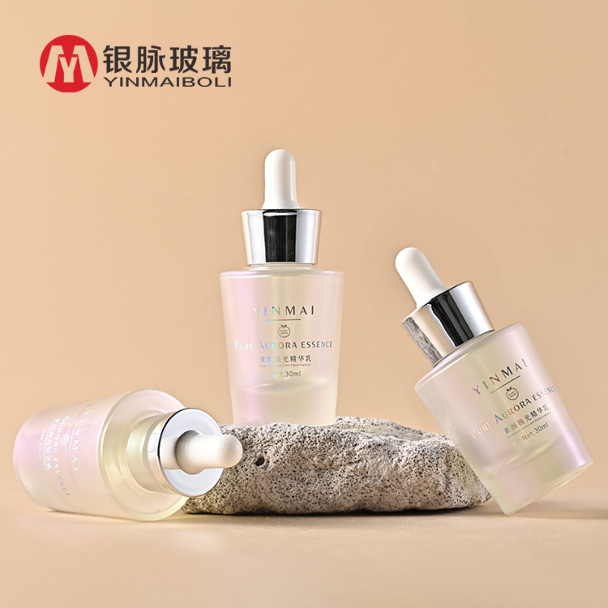 Պատվերային glass 1OZ 30ml Barrel Serum bottle Skincare Packaging face Essential Oil multicolorred Dropper Bottles for cosmetic