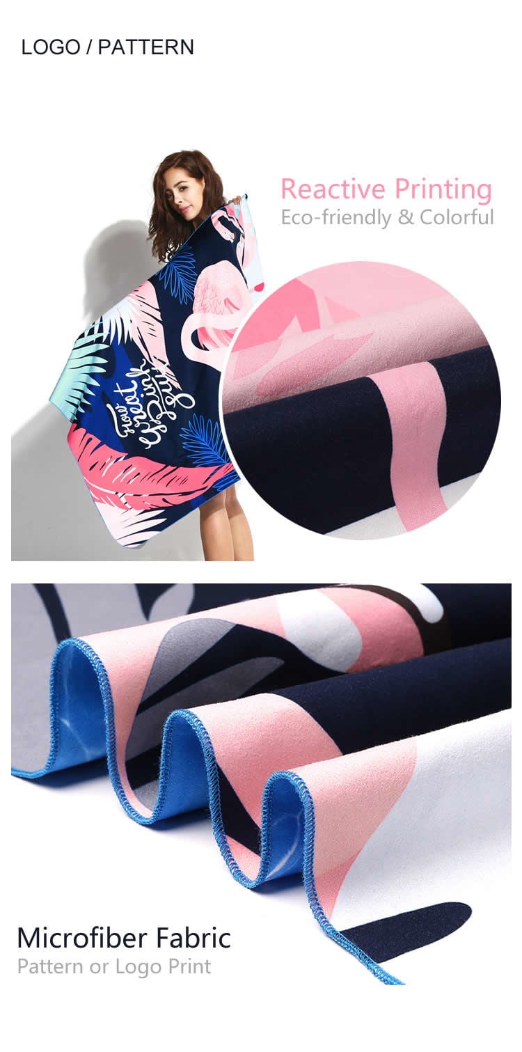 Detail-09_看图王 Stripe Microfibre Beach Towel With Mesh Bag manufacture