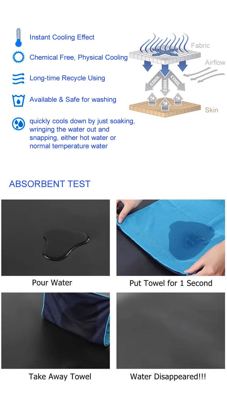 Eco Friendly Instant Cooling Quick Dry Towel supplier