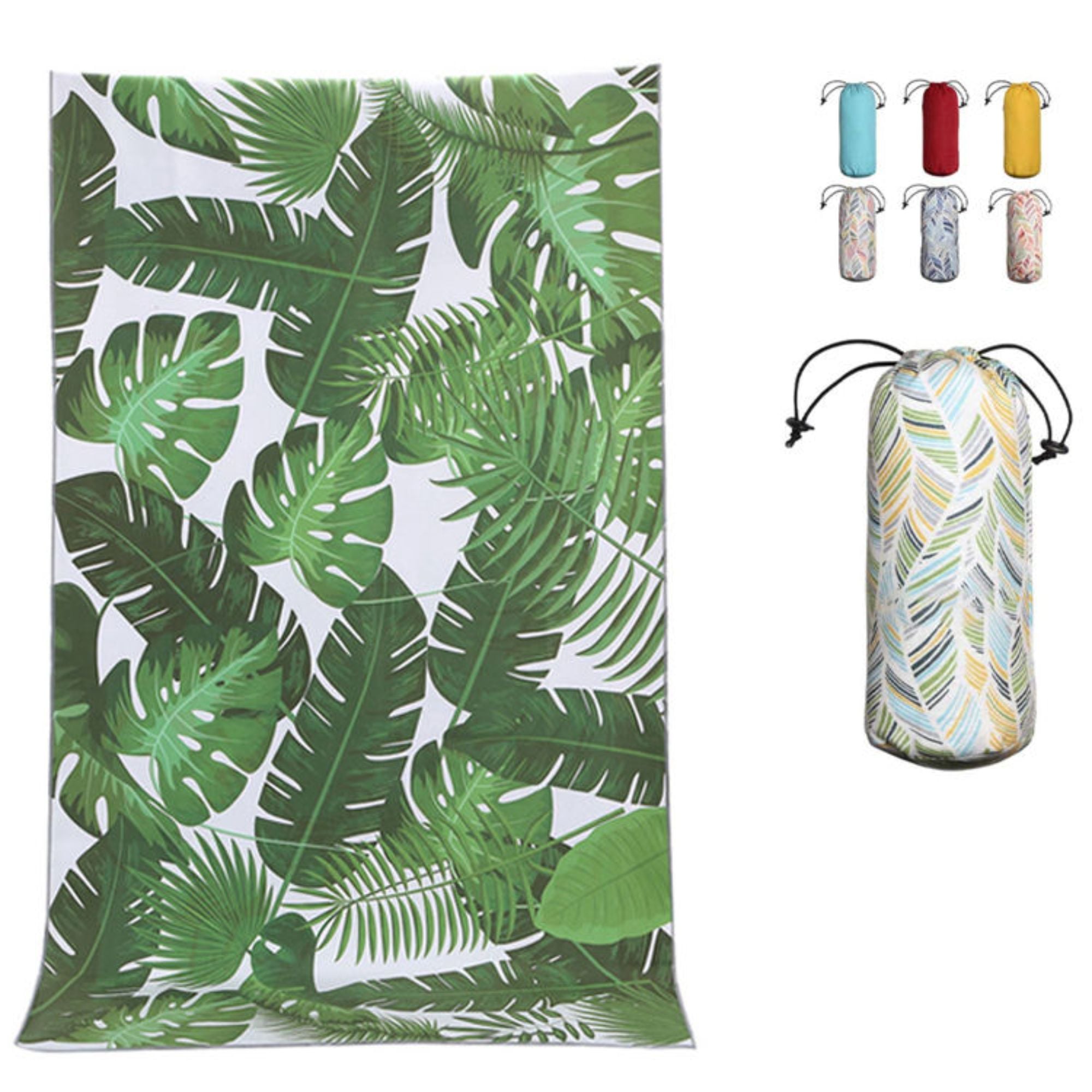 Custom Printed Logo Microfiber Light Weight Beach Towel