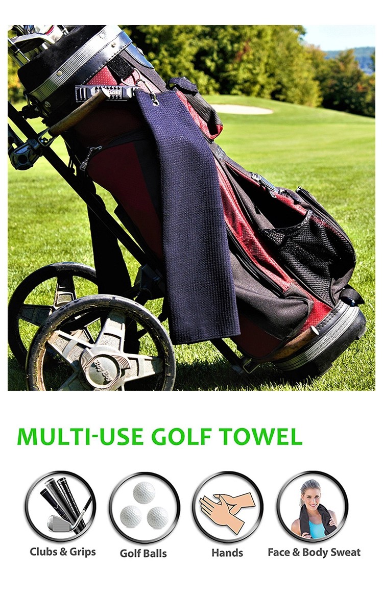 Detail-01 Microfiber Cartoon Print Golf Towel manufacture