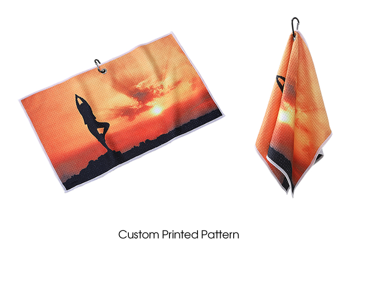 Detail-10 Tri-fold Golf Towel With Hook And Clip supplier