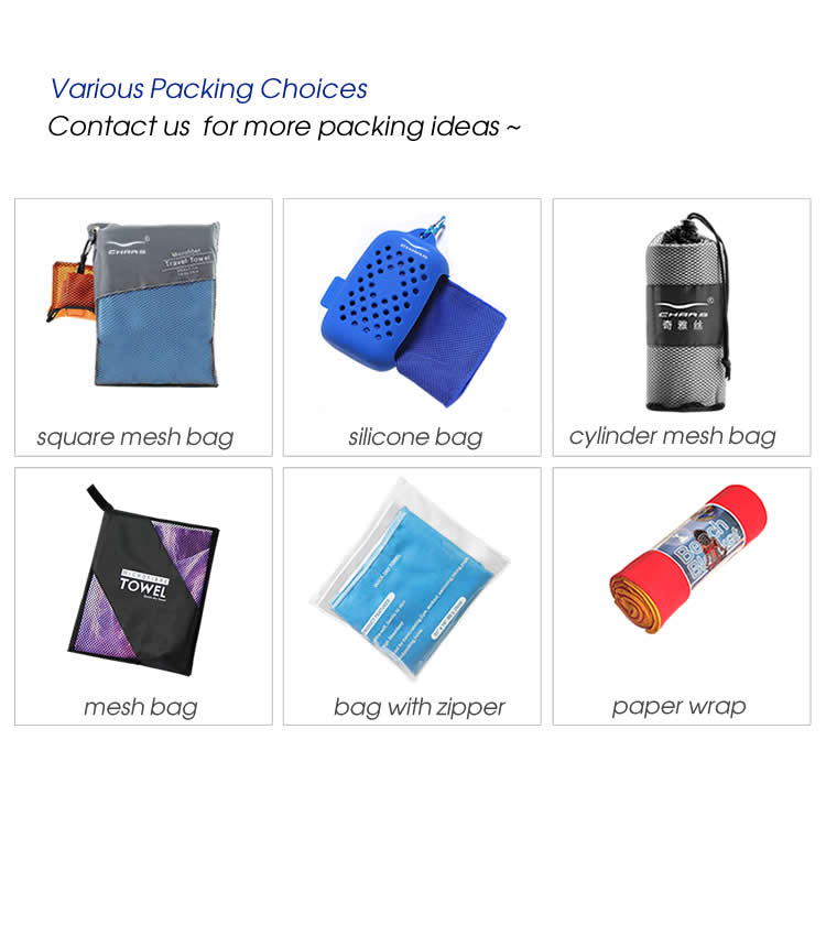 Detail-10 Quick-dry Microfiber Towel With Mesh Bag details