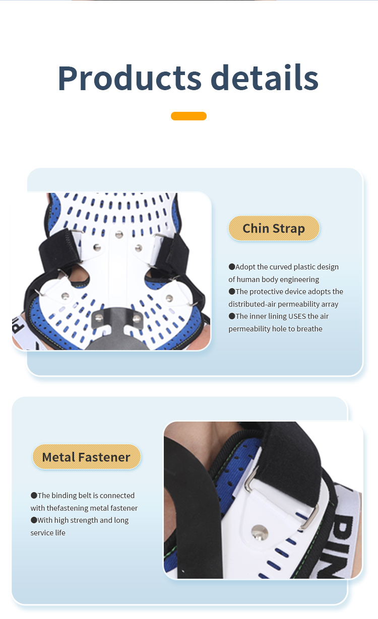 详情_006 TJNM001 Recovery Aid Premium Cervical Thoracic Orthosis Adjustable Head Neck And Chest Support For Posture Correction And Rehabilitation supplier