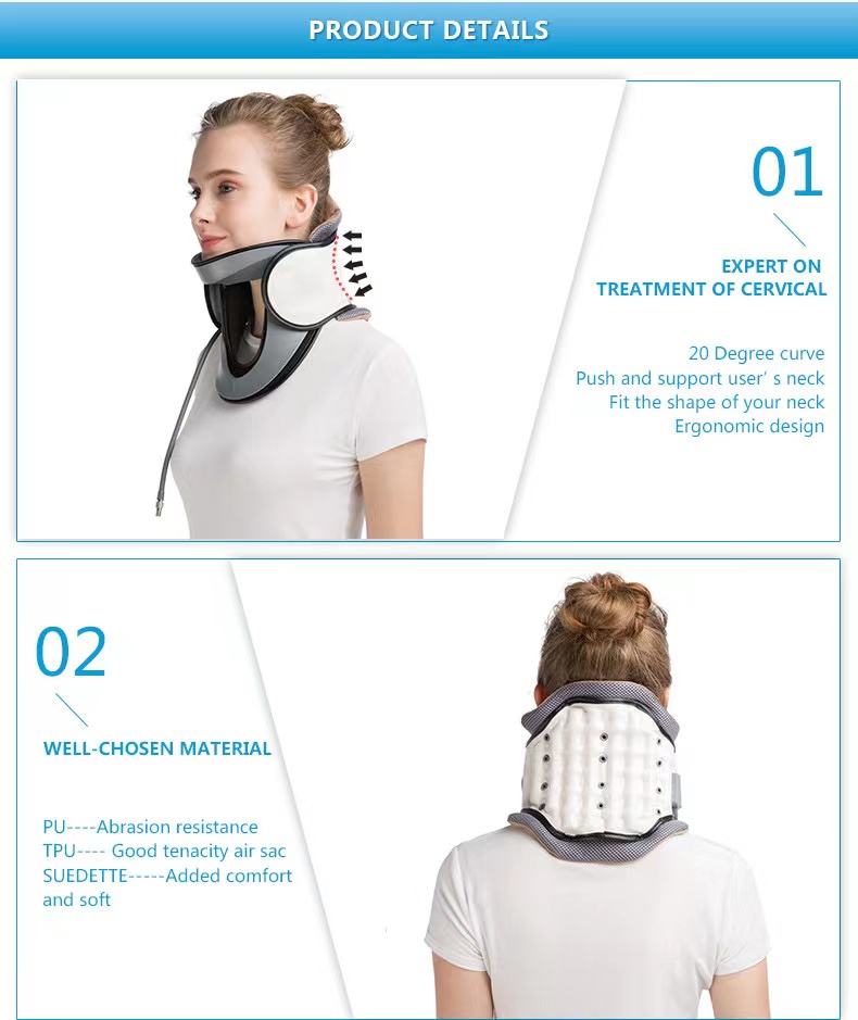 详情_003 TJ-NM006 Therapeutic Collar Medical-Grade Inflatable Neck Brace For Soothing Stiff Neck Relief And Support supplier