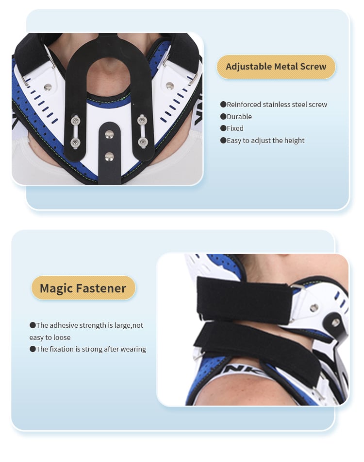 详情_007 TJNM001 Recovery Aid Premium Cervical Thoracic Orthosis Adjustable Head Neck And Chest Support For Posture Correction And Rehabilitation manufacture