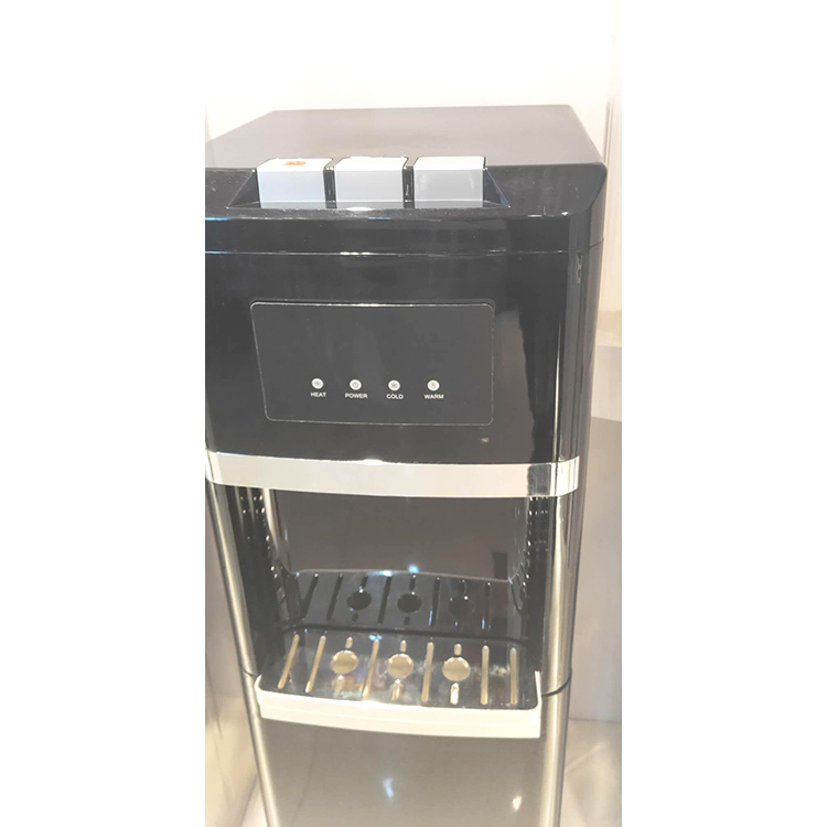 product customized 220v black commercial bottle inside hidden mineral water cooler dispenser for housing with hot cold taps-12