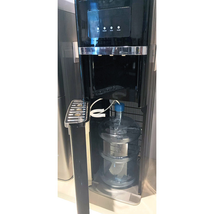 product customized 220v black commercial bottle inside hidden mineral water cooler dispenser for housing with hot cold taps-11