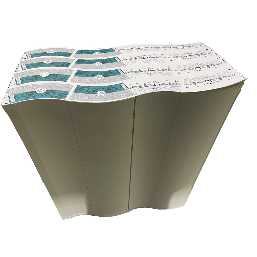 Soy Ink flexography Printing pe coated Cup stock Paper Cup Fan details