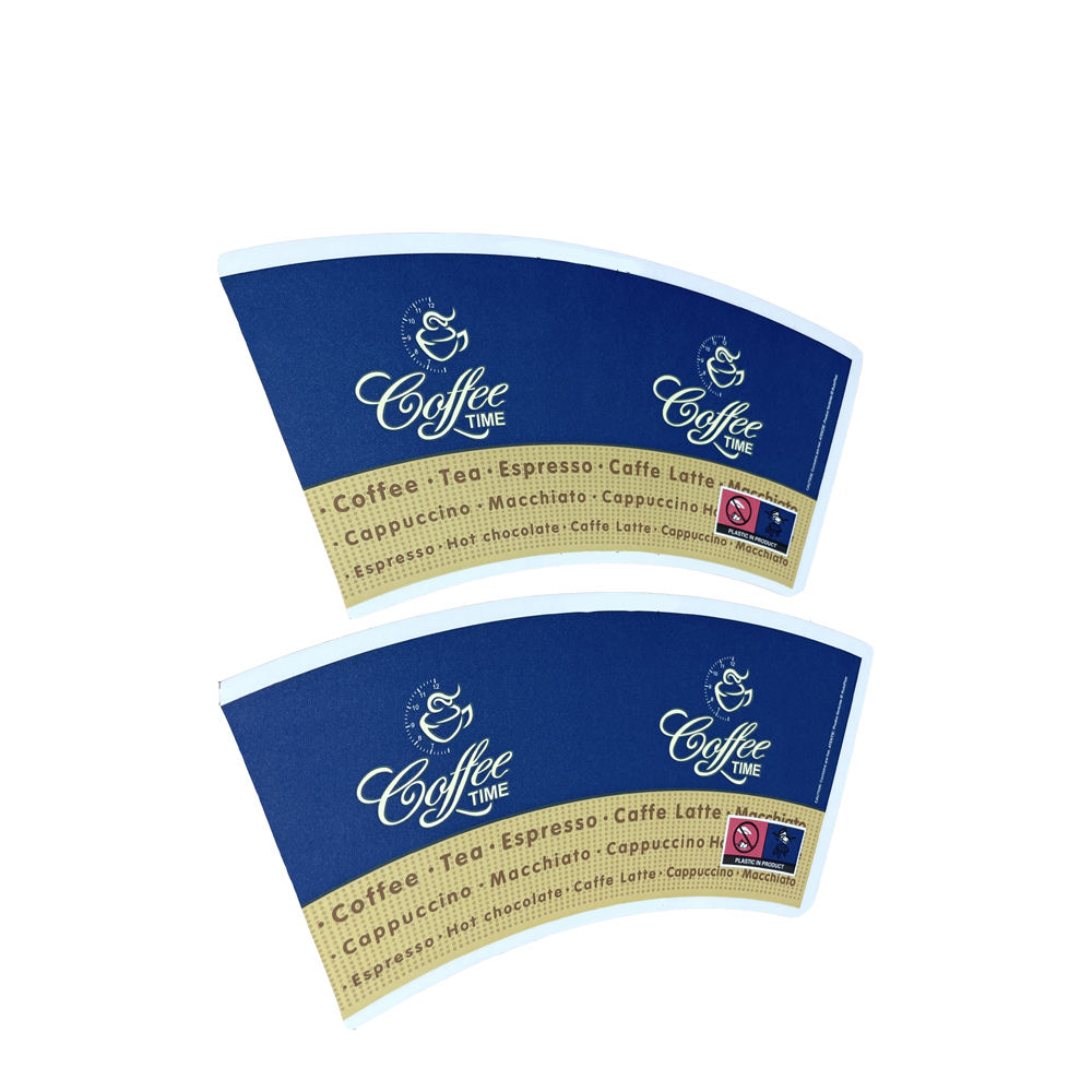 PE/PLA coated white/craft paper cup fan&bottom paper for making 100% biodegradable paper cups factory