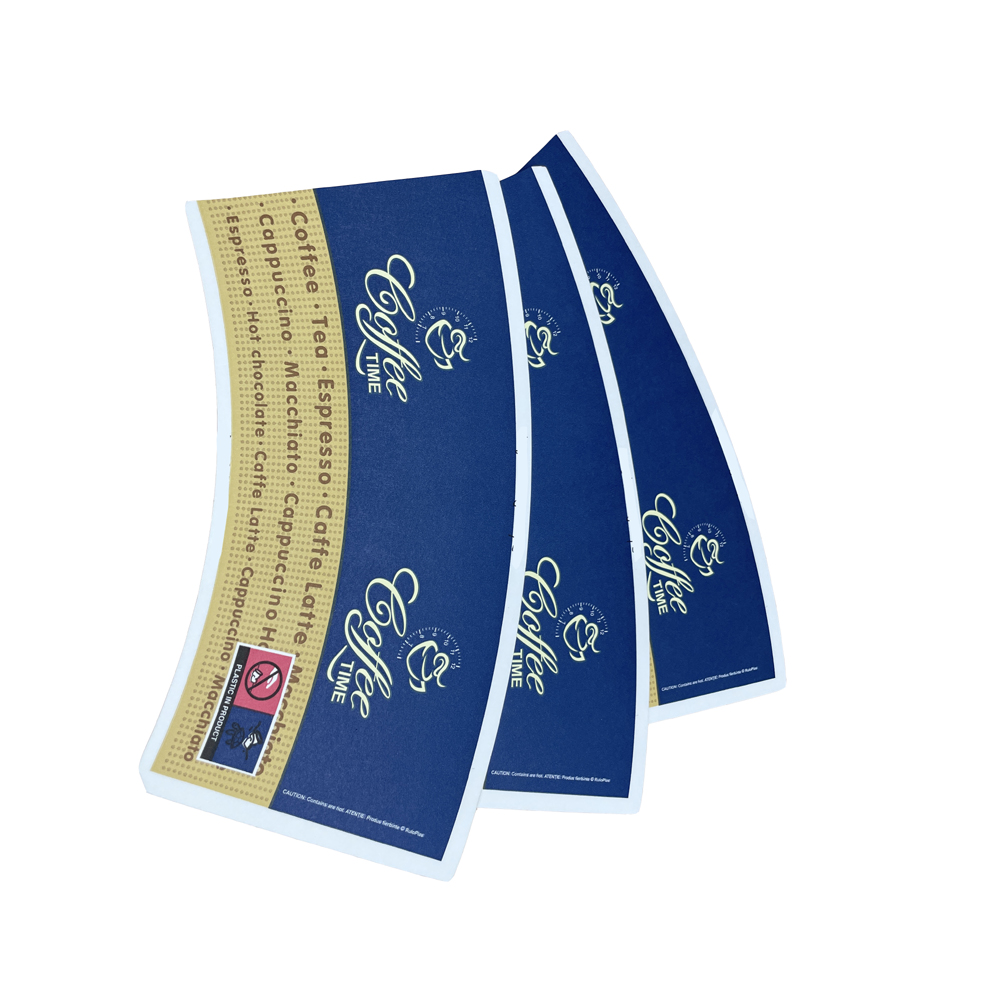 factory price cup paper snack coffee cups with logo raw materials double wall paper fan cups details