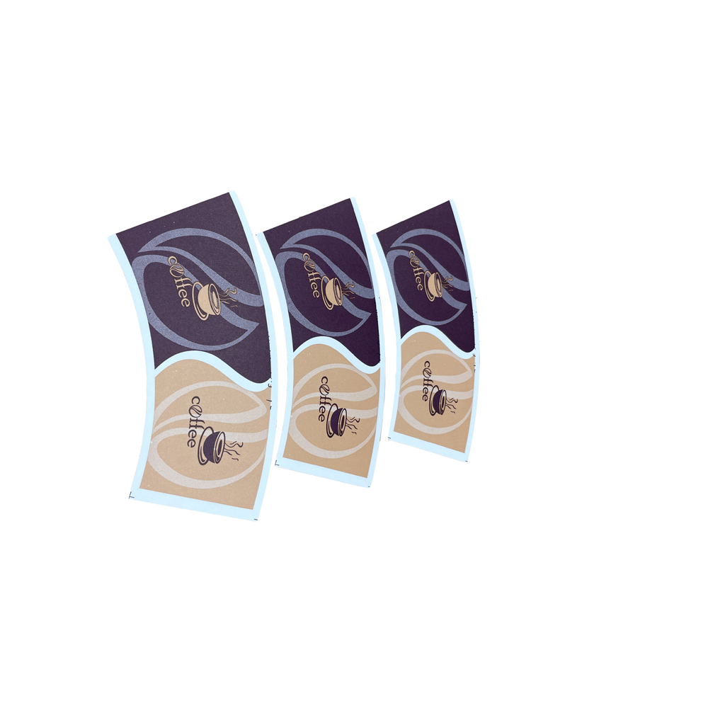 Bagasse custom flexo printing hot drink 8oz paper cups fan paper raw material factory