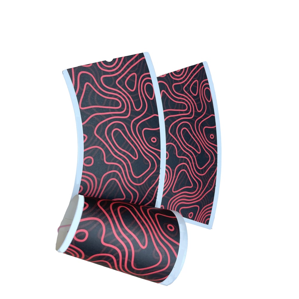 coffee beverage cup use app recycled 1 pe 210gsm high coated paper fan raw materials details