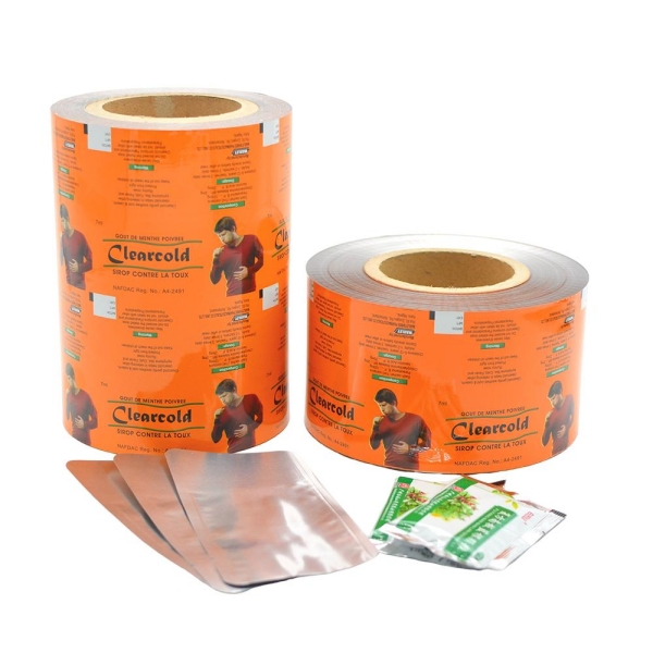 Food Packaging Malambot na Plastik PET AL PE Aluminum Laminated Plastic Film Roll