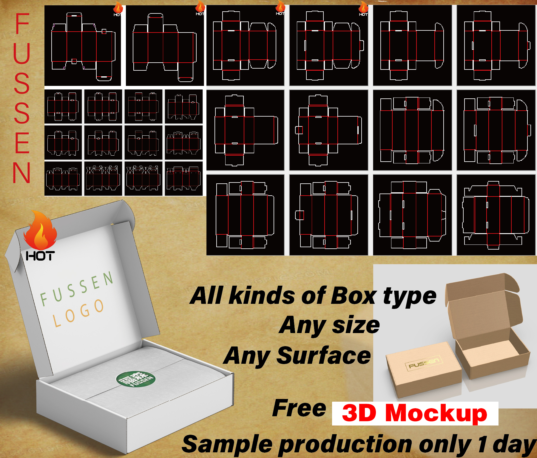 product custom logo fashionable and easy to form recyclable waterproof corrugated mailer box packaged is used to hats-8