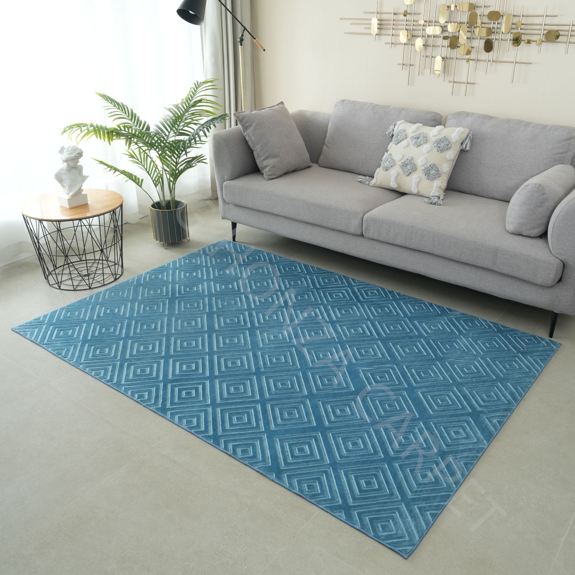 New popular raschel 3D emboss rug roll runner carpet