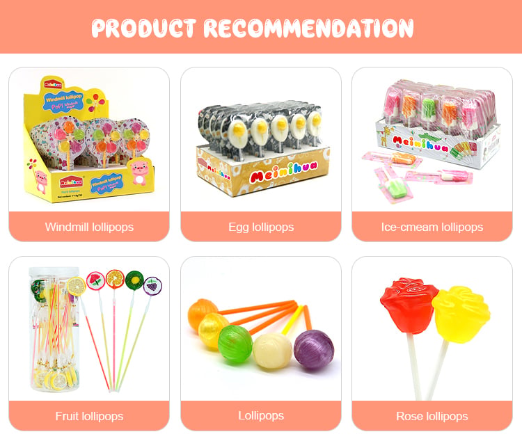 Custom halal fruit flavor heart shape rainbow hard lollipop candy manufacture