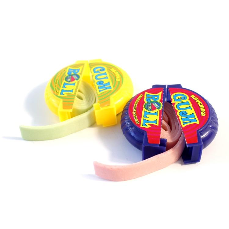 Halal Flavored Fruit Chewing Bubble Gum Roll with Tattoo Sticker Packaged in Box manufacture