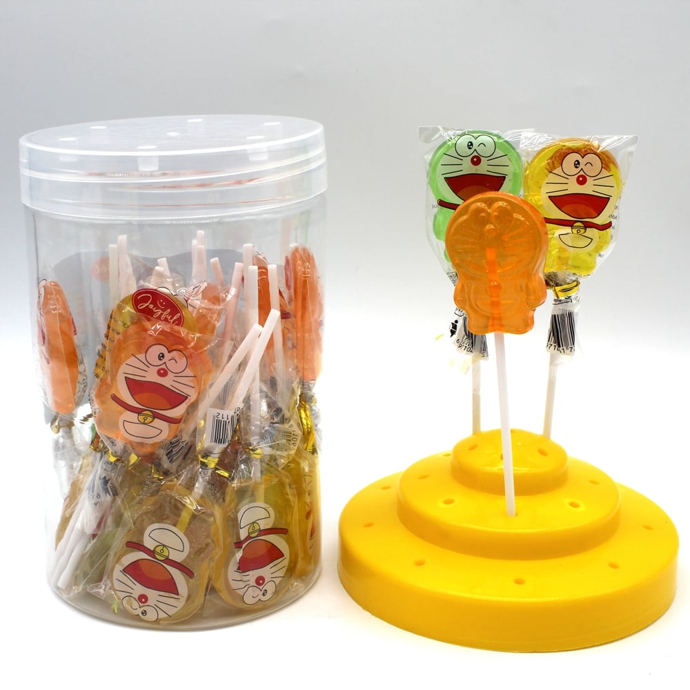 Wholesale Funny Fruit Flavor Bonbons Lolly Colorful Sweets Healthy Snacks Coke bottle Stick Hard Lollipop details