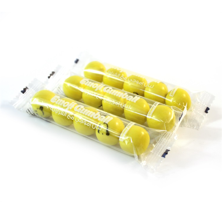 box package halal fruit, mint flavor center filled printed bubble chewing gum ball with jam manufacturer details