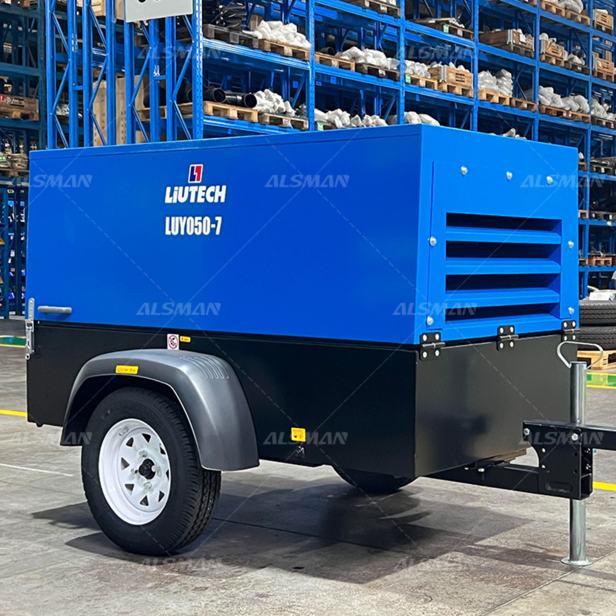 Liutech Mobile Portable Air Screw Compressor For Concrete Breaker LUY050-7
