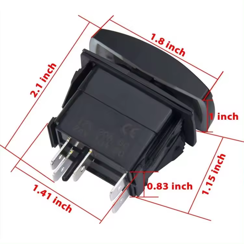 5 LED Light Bar 5Pin Laser On Off LED Light 20A 12V 10A 24V Rocker Switch for 4X4 Boat Trucks details