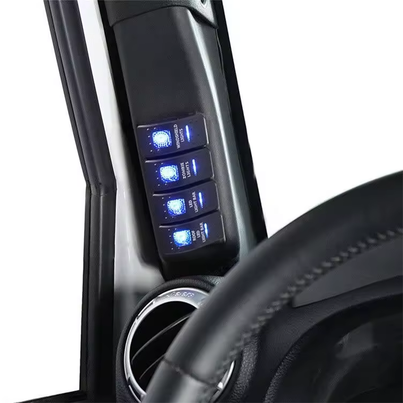 2 Left Side A-Pillar Control Pod Panel Kit Set Rocker Switch Panel For Jeep Wrangler JK supplier