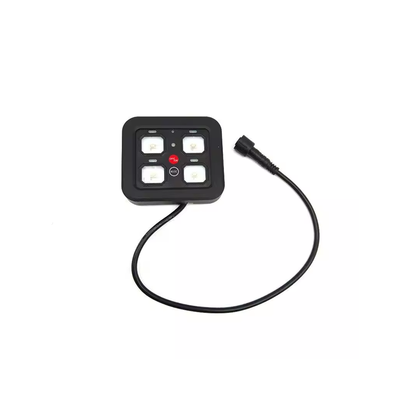 4 Gang Button Switch Pod Switch Panel Automatický stmievací univerzálny elektronický reléový systém Obvod riadiaci box Dotykový prepínač box