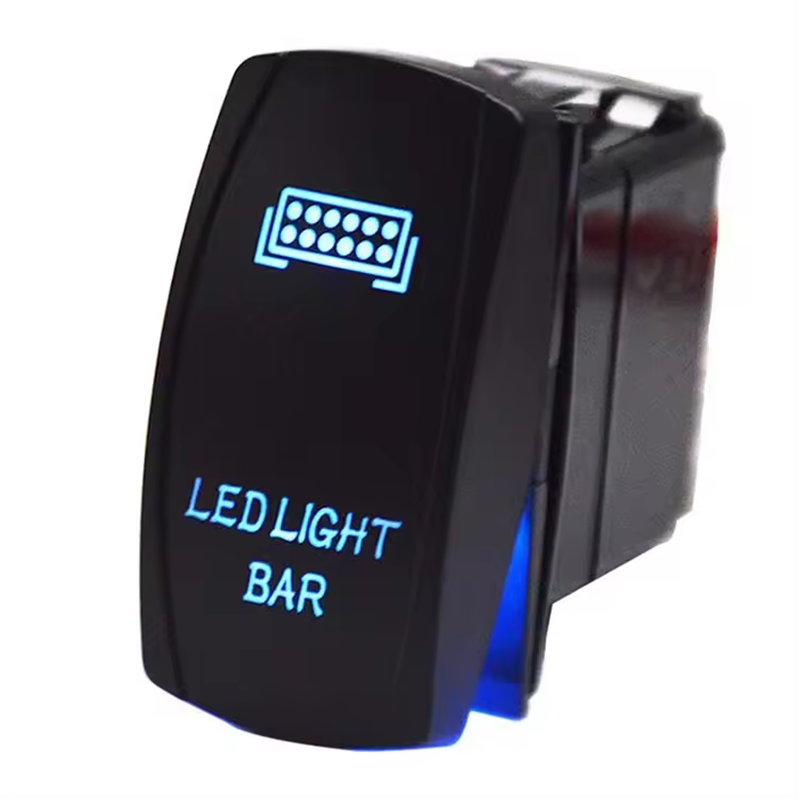 LED svetelná stena 5Pin Laser On Off LED svetelné 20A 12V 10A 24V Rocker prepínač pre 4X4 lodné nákladné vozidlá