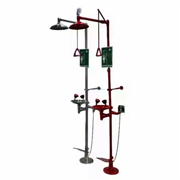Protect your workers' health with wall-mounted emergency shower facilities.