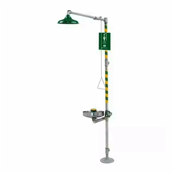 Regulations and guidelines for drench shower flow rates in industrial settings