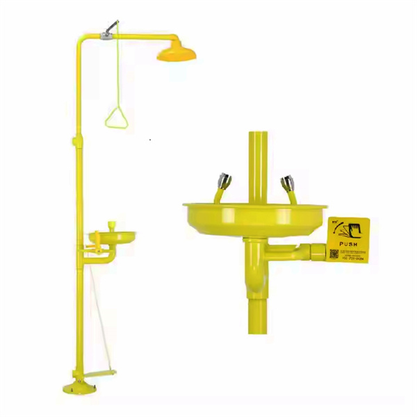 Protecting employees from harmful substances with a guardian emergency shower
