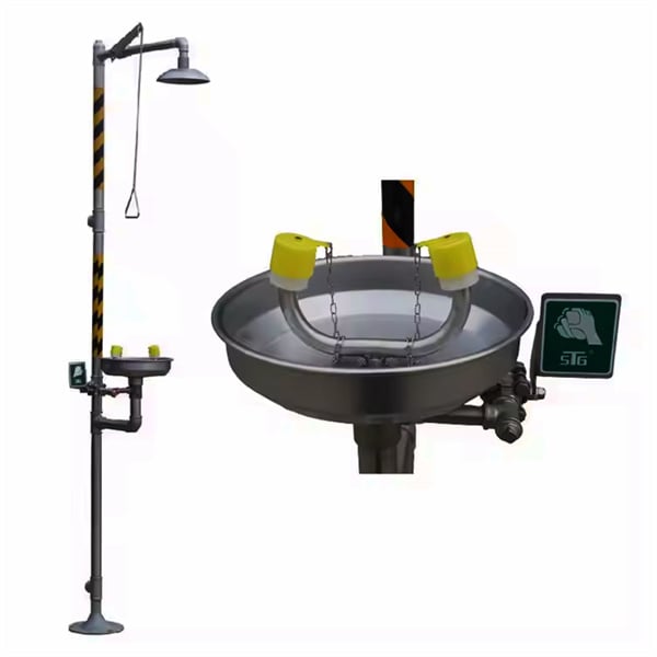 Ensure worker safety with non-plumbed eyewash systems