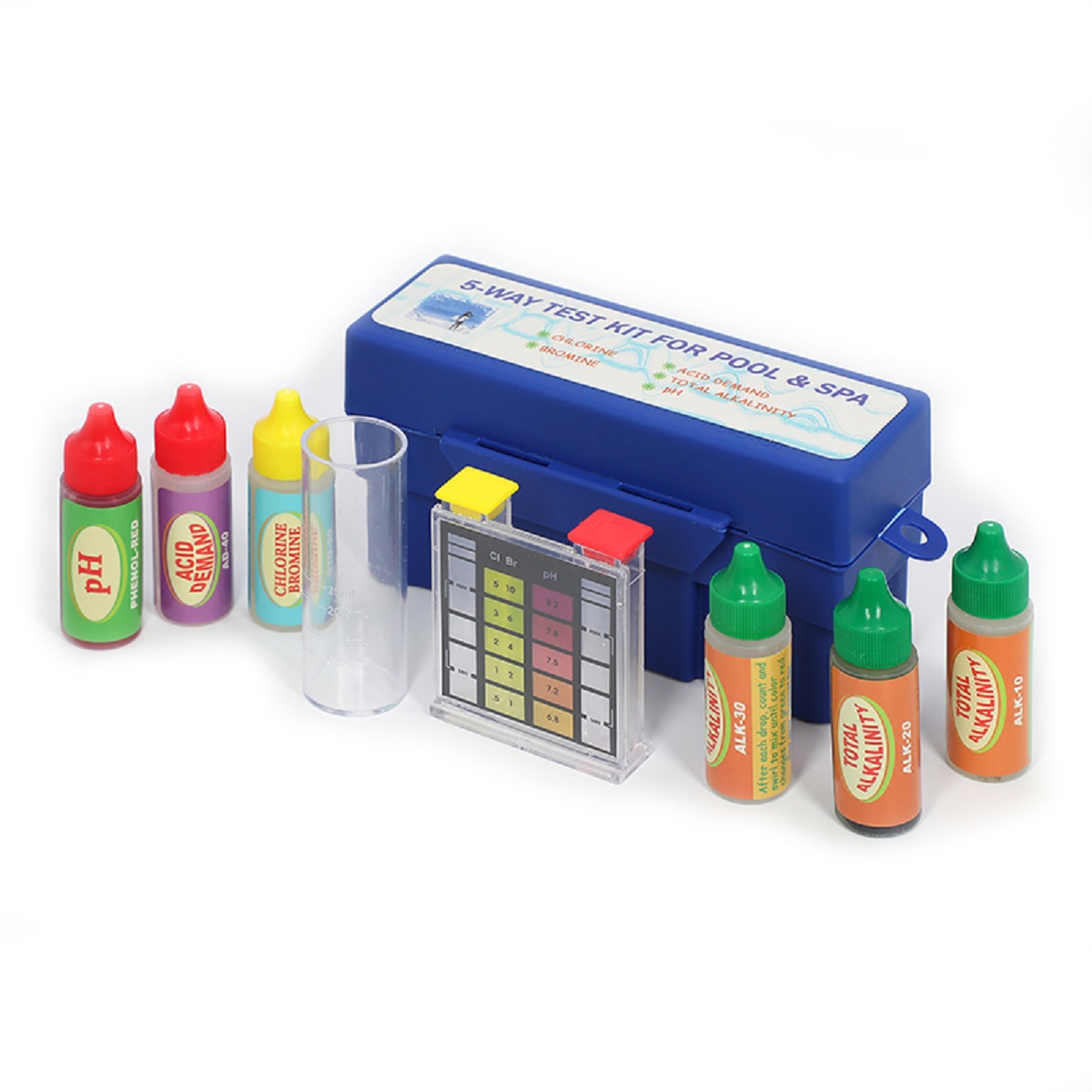 Useful pool accessories rapid 5-way pool test kit for pool & spa manufacture