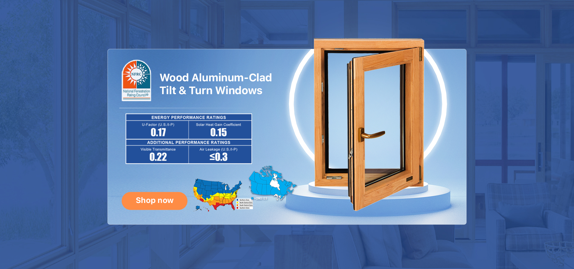 Doorwin Wholesale Latest Design Aluminum Wood Two Way Open Tilt Turn Double Glazed Casement Window factory
