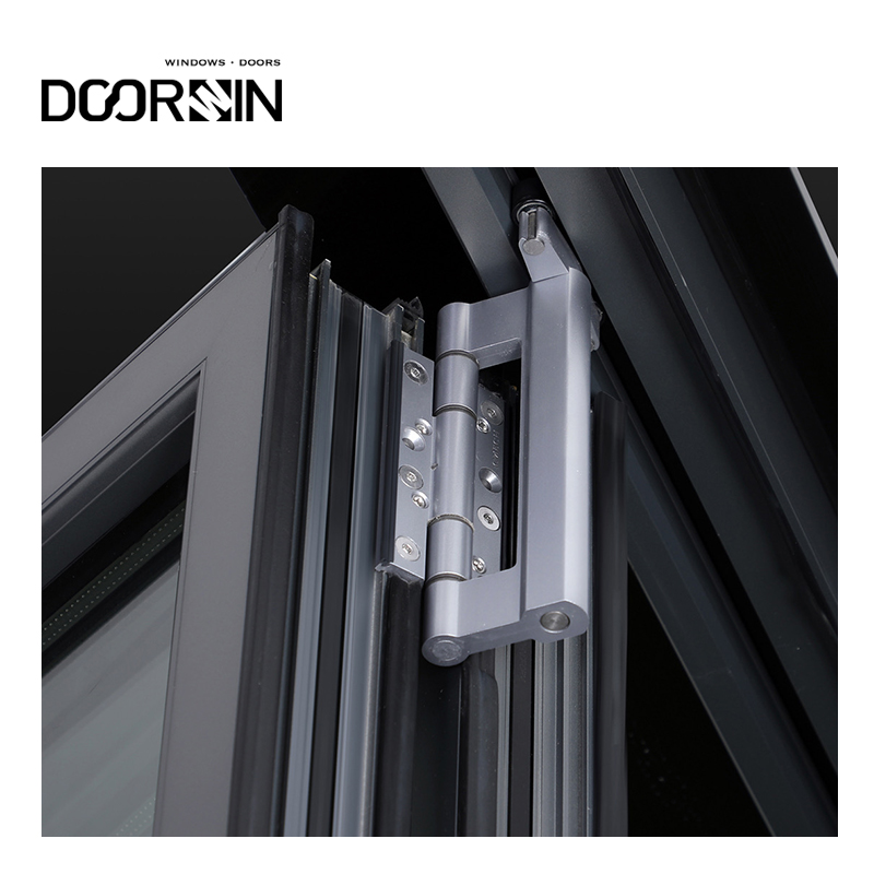 Panoramic Ultra Large Glass Sliding Door Patio Hurricane Impact Waterproof Villa Balcony Multi Panel Folding Doors factory