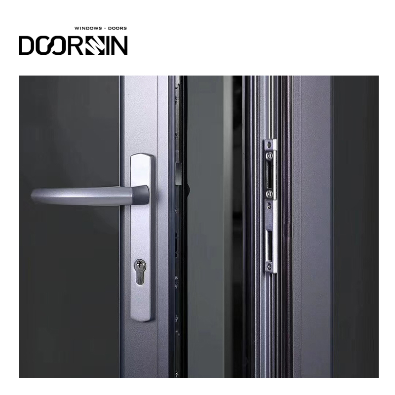 Panoramic Ultra Large Glass Sliding Door Patio Hurricane Impact Waterproof Villa Balcony Multi Panel Folding Doors manufacture