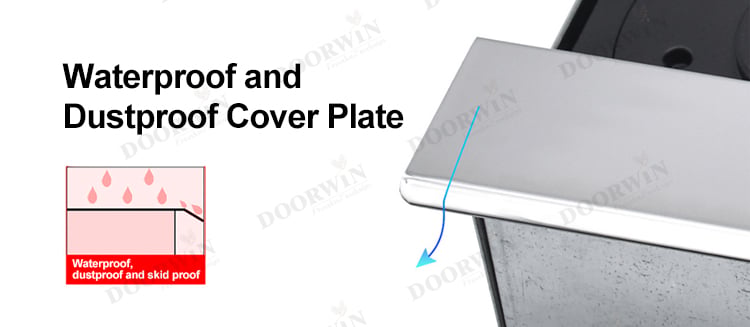 Doorwin Luxury Design Aluminum Front Entry Doors For Houses Security Hurricane Impact Aluminum Pivot Doors factory