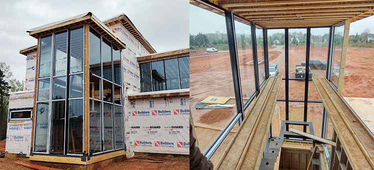 Doorwin Residential South Carolina Project Aluminum Double Glazing Unitized Glass Curtain Wall details