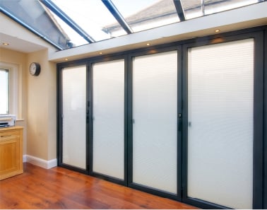 Doorwin patio double glass exterior accordion folding door residential aluminium bifold doors details