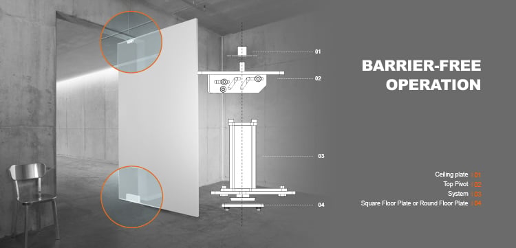 Doorwin Luxury Design Aluminum Front Entry Doors For Houses Security Hurricane Impact Aluminum Pivot Doors details