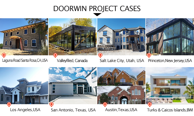 Luvindow Residential California Project Modern Windproof Aluminum Clad Wood Tilt And Turn Casement Windows details