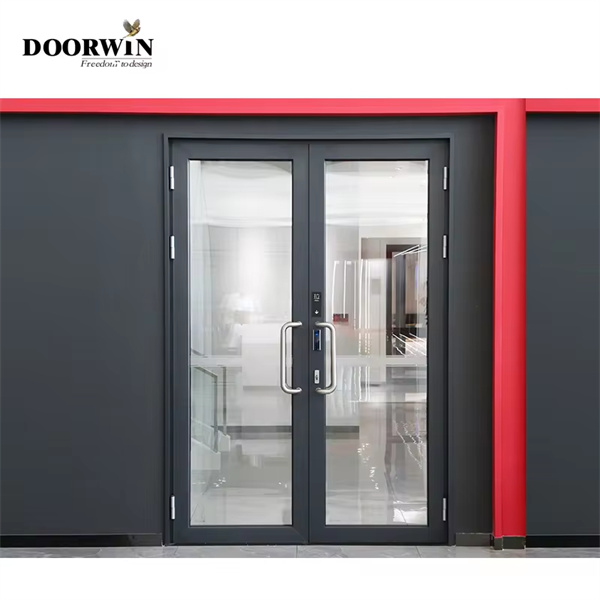 Sécurité de la porte d'entrée en aluminium