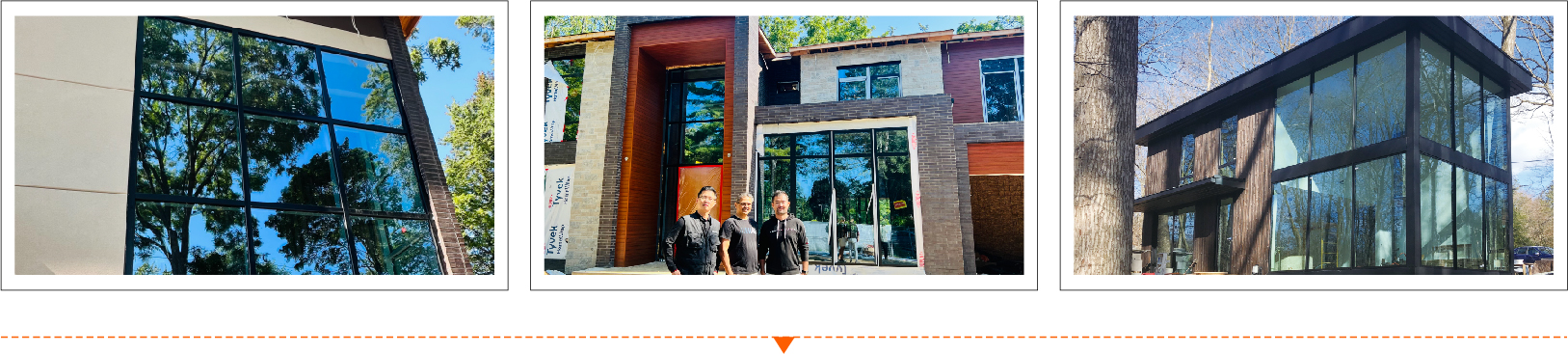 Doorwin Residential South Carolina Project Aluminum Double Glazing Unitized Glass Curtain Wall manufacture