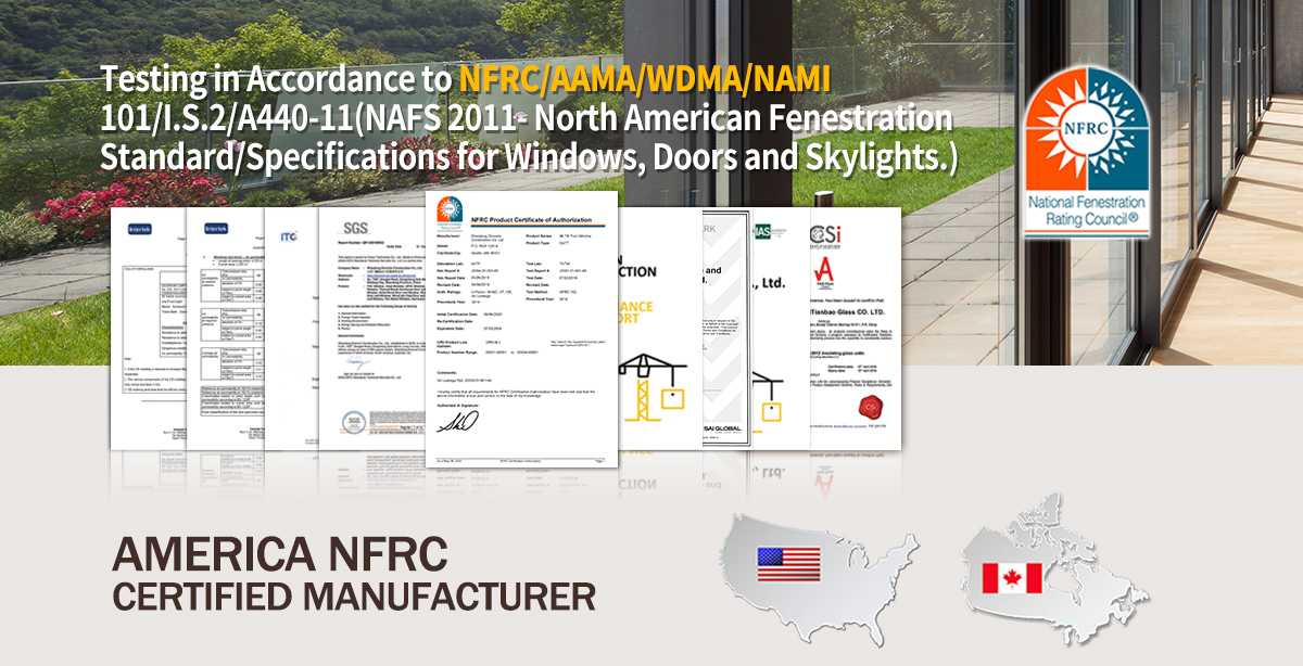 Doorwin NFRC Certificate Aluminum Double Glazed Windows Glass Tilt and Turn Window Casement Swing Windows factory