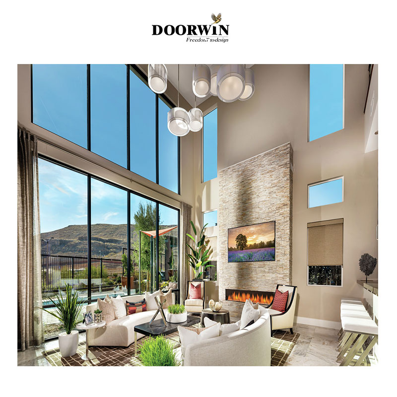 Doorwin NFRC Certificate Aluminum Double Glazed Windows Glass Tilt and Turn Window Casement Swing Windows details
