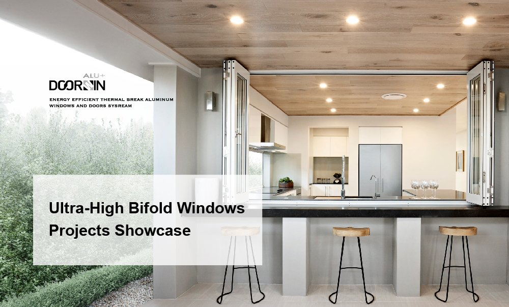 Doorwin Window For Canada&Usa Market Customized Style And Size Powder Coated Balcony Folding Bifold Windows manufacture