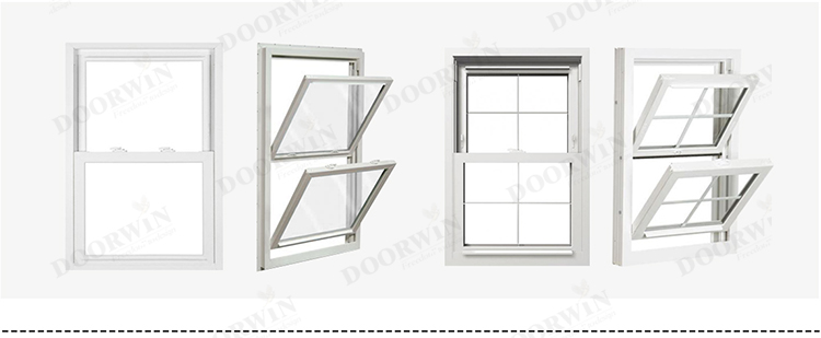 Factory Direct Sales American Standard Grids Design High Quality Single Double Hung  Aluminum Windows details